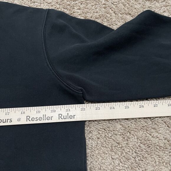 VTG Nike Sweatshirt Mens Medium Black Galaxy Overprint Just Do It Y2K Skateboard - Picture 10 of 11